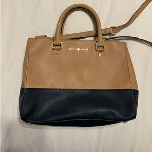 Michael Kors Tan and Black Purse